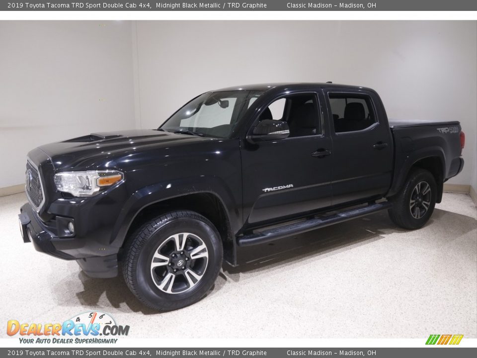 2019 Toyota Tacoma TRD Sport Double Cab 4x4 Midnight Black Metallic / TRD Graphite Photo #3