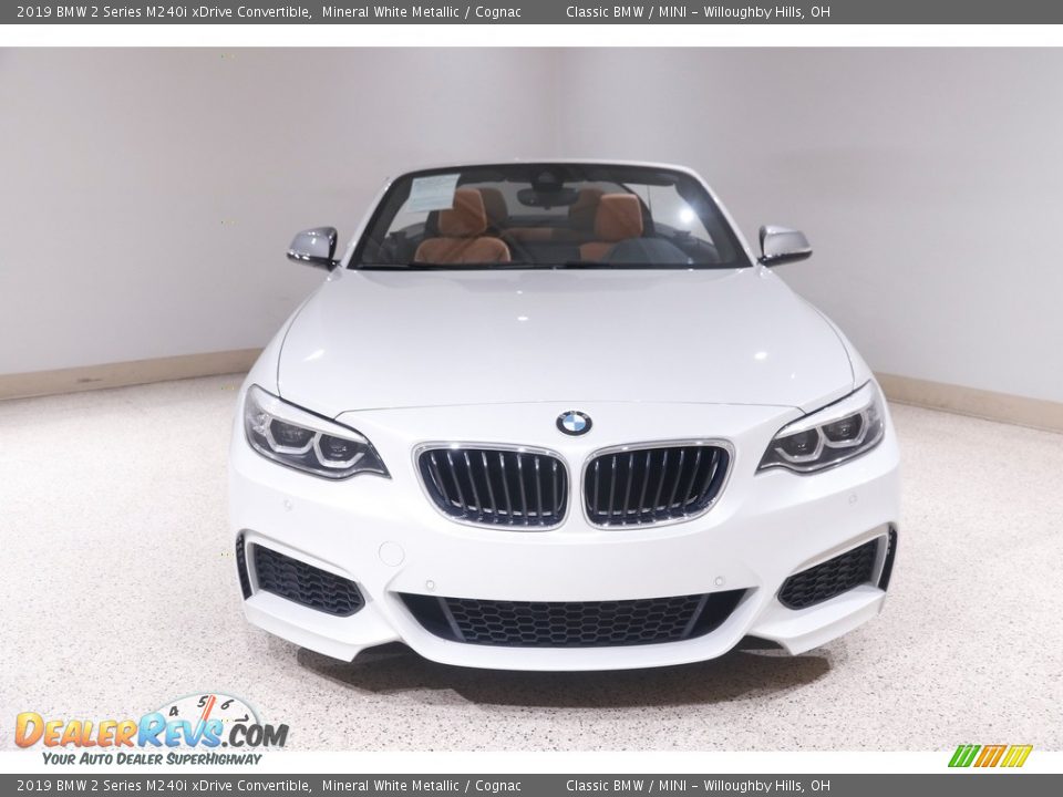 2019 BMW 2 Series M240i xDrive Convertible Mineral White Metallic / Cognac Photo #3