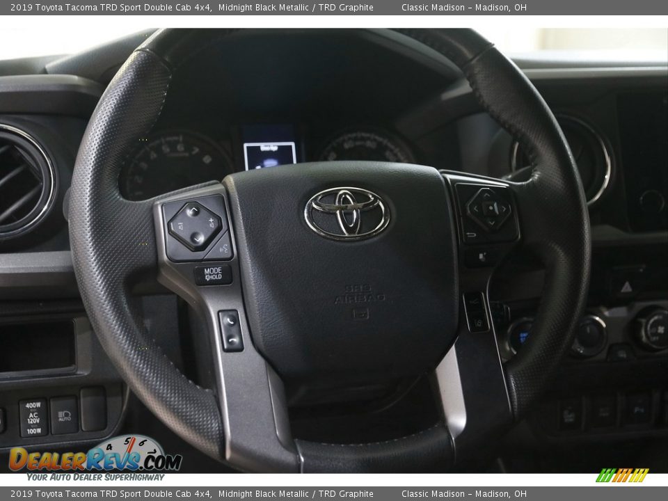 2019 Toyota Tacoma TRD Sport Double Cab 4x4 Midnight Black Metallic / TRD Graphite Photo #7