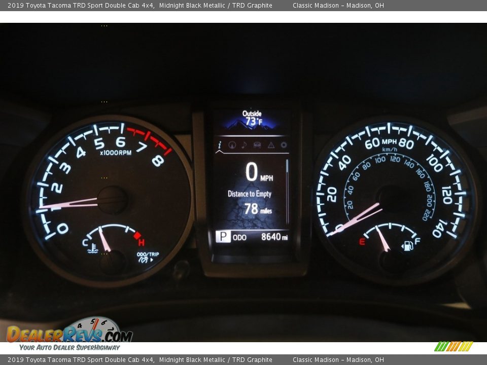 2019 Toyota Tacoma TRD Sport Double Cab 4x4 Midnight Black Metallic / TRD Graphite Photo #8