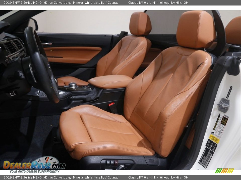 Cognac Interior - 2019 BMW 2 Series M240i xDrive Convertible Photo #6