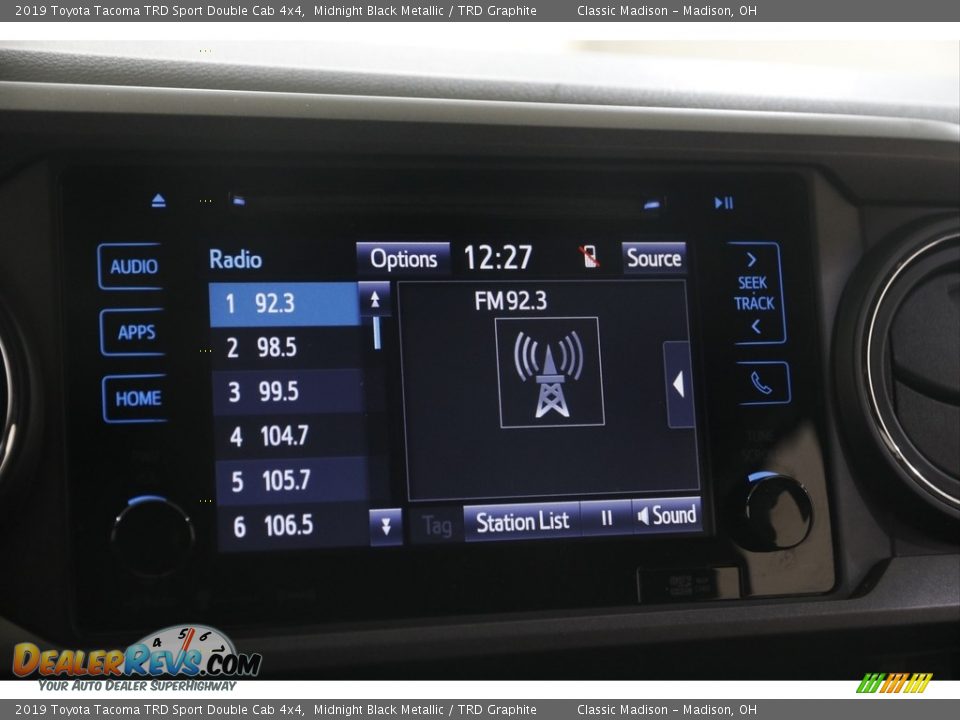 2019 Toyota Tacoma TRD Sport Double Cab 4x4 Midnight Black Metallic / TRD Graphite Photo #10