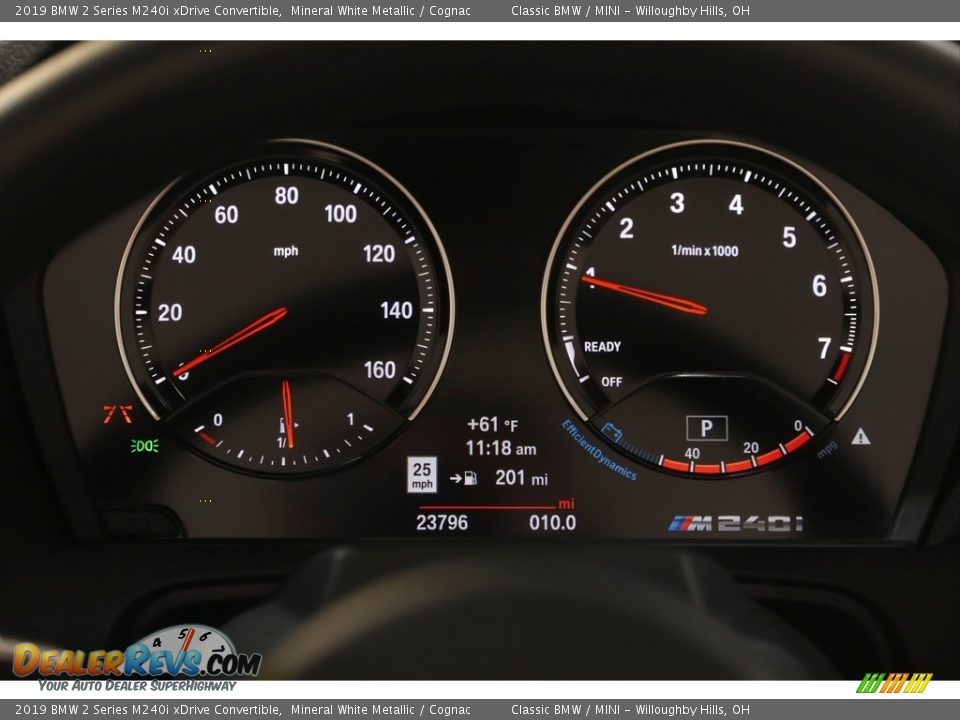 2019 BMW 2 Series M240i xDrive Convertible Gauges Photo #9