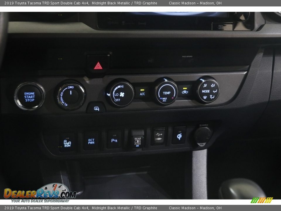 2019 Toyota Tacoma TRD Sport Double Cab 4x4 Midnight Black Metallic / TRD Graphite Photo #14