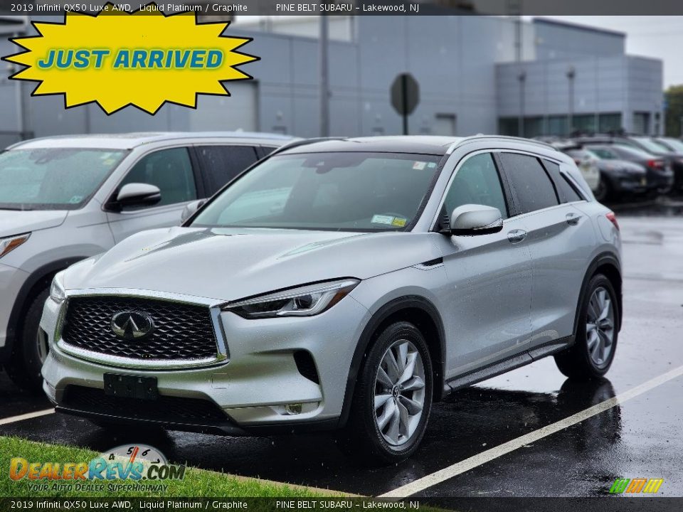 2019 Infiniti QX50 Luxe AWD Liquid Platinum / Graphite Photo #1