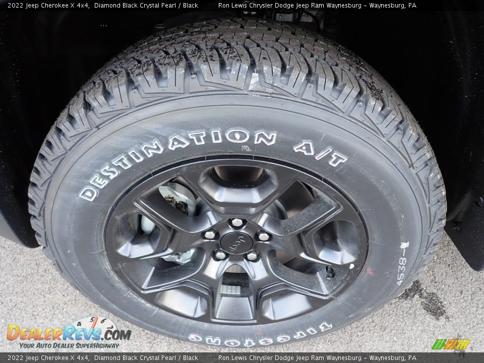 2022 Jeep Cherokee X 4x4 Diamond Black Crystal Pearl / Black Photo #10