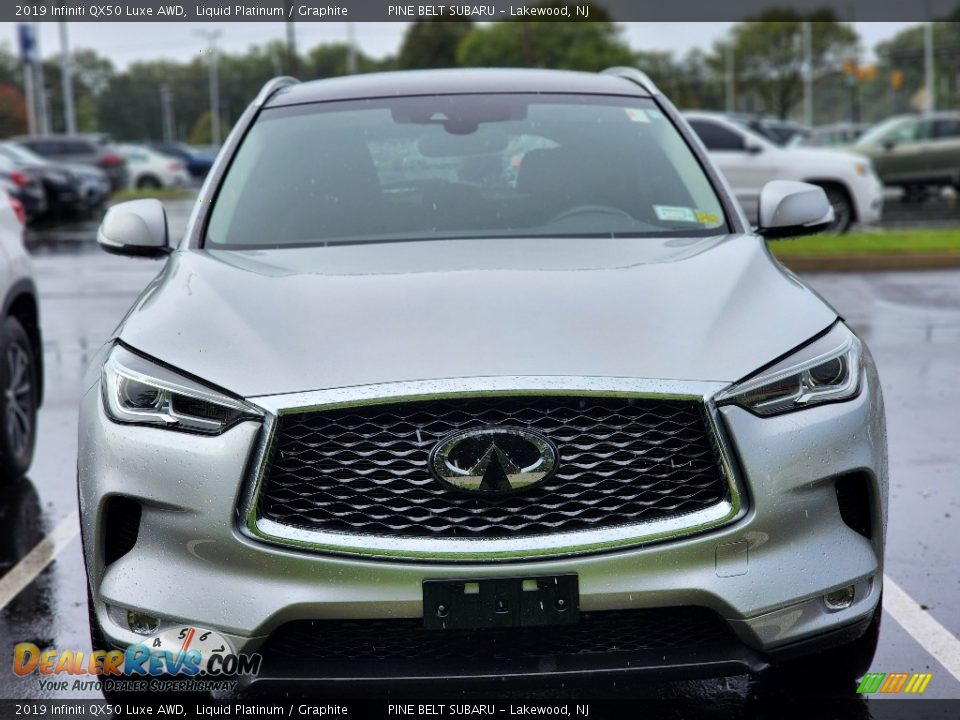 2019 Infiniti QX50 Luxe AWD Liquid Platinum / Graphite Photo #3