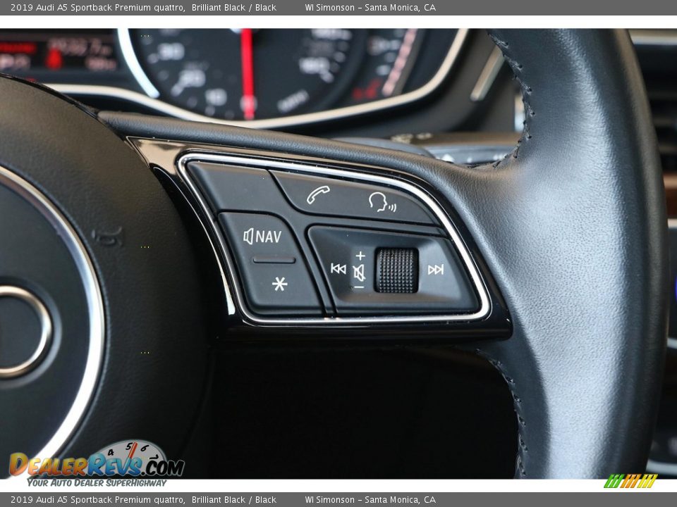 2019 Audi A5 Sportback Premium quattro Steering Wheel Photo #30