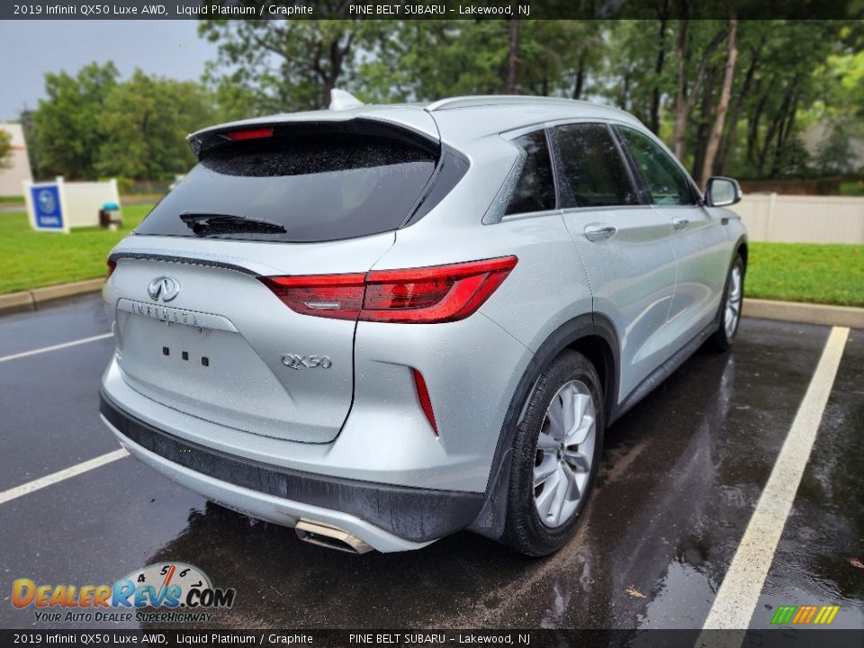 2019 Infiniti QX50 Luxe AWD Liquid Platinum / Graphite Photo #6