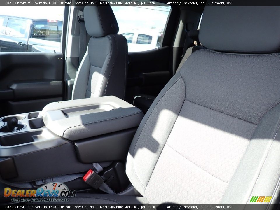 2022 Chevrolet Silverado 1500 Custom Crew Cab 4x4 Northsky Blue Metallic / Jet Black Photo #10