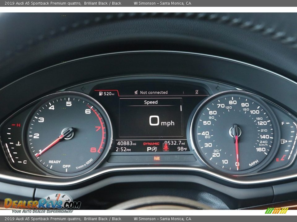 2019 Audi A5 Sportback Premium quattro Gauges Photo #35