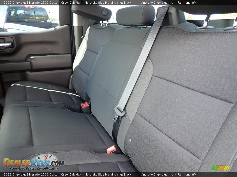 2022 Chevrolet Silverado 1500 Custom Crew Cab 4x4 Northsky Blue Metallic / Jet Black Photo #11