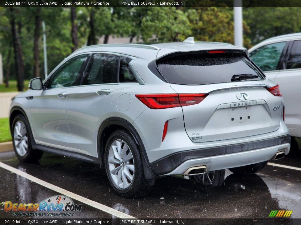 2019 Infiniti QX50 Luxe AWD Liquid Platinum / Graphite Photo #8