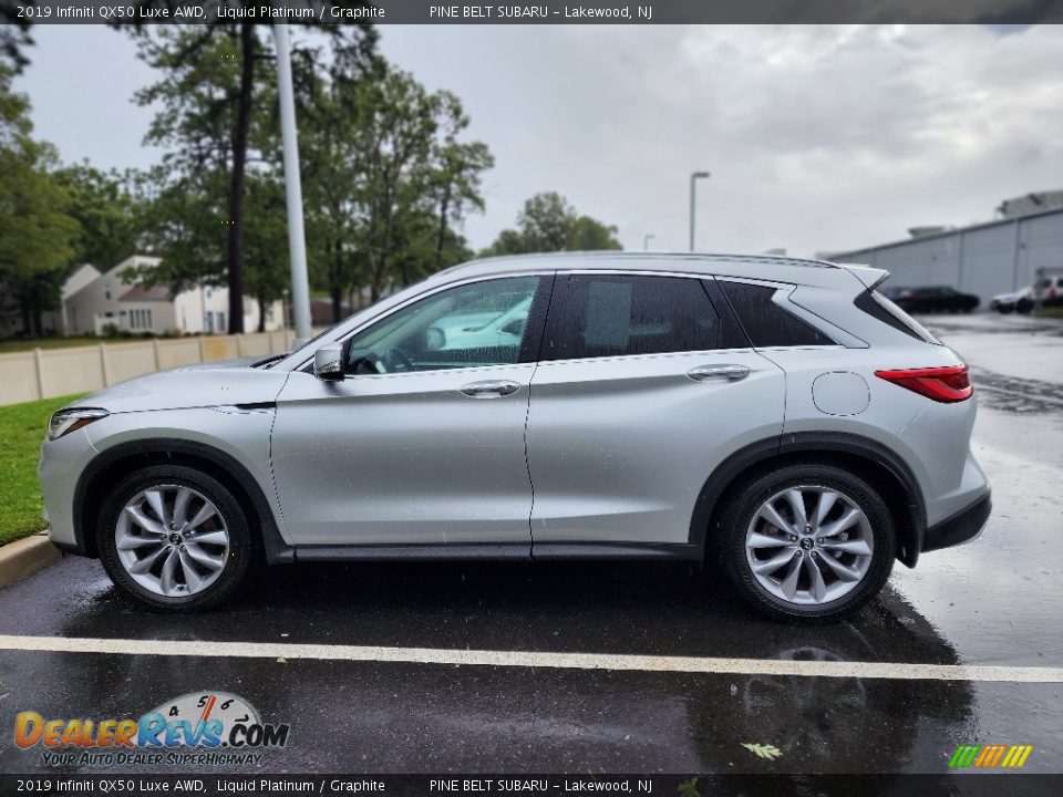 2019 Infiniti QX50 Luxe AWD Liquid Platinum / Graphite Photo #9