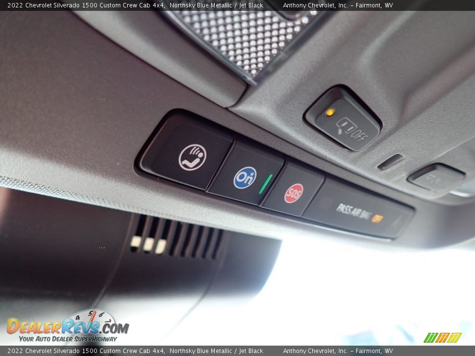 2022 Chevrolet Silverado 1500 Custom Crew Cab 4x4 Northsky Blue Metallic / Jet Black Photo #18