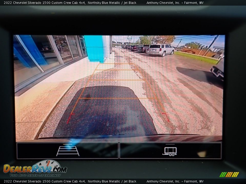 2022 Chevrolet Silverado 1500 Custom Crew Cab 4x4 Northsky Blue Metallic / Jet Black Photo #19