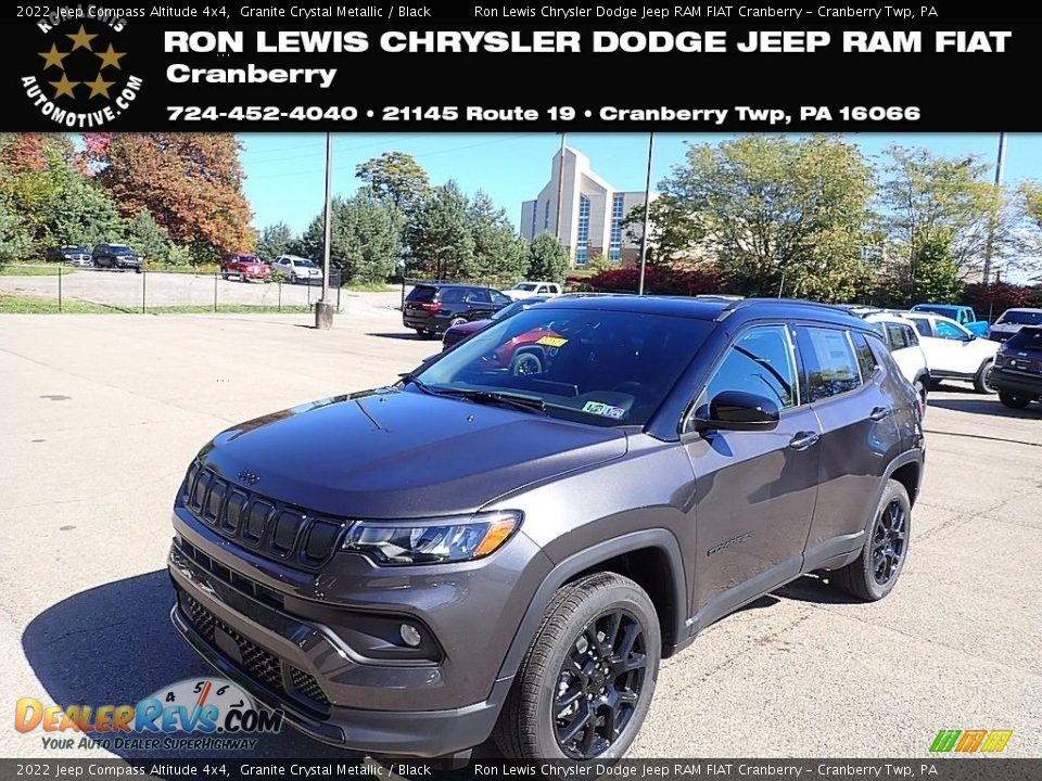 2022 Jeep Compass Altitude 4x4 Granite Crystal Metallic / Black Photo #1