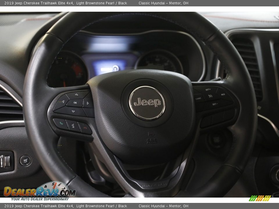 2019 Jeep Cherokee Trailhawk Elite 4x4 Light Brownstone Pearl / Black Photo #7