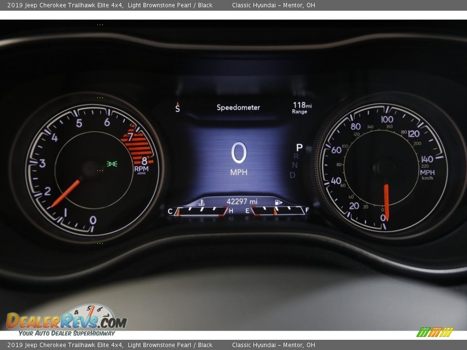 2019 Jeep Cherokee Trailhawk Elite 4x4 Light Brownstone Pearl / Black Photo #8