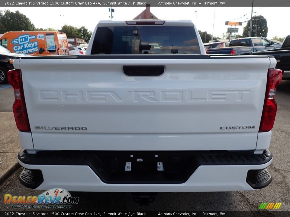 2022 Chevrolet Silverado 1500 Custom Crew Cab 4x4 Summit White / Jet Black Photo #4