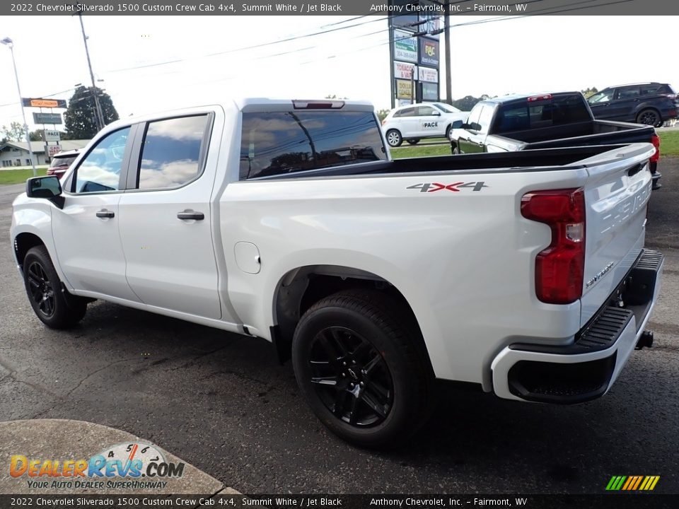 2022 Chevrolet Silverado 1500 Custom Crew Cab 4x4 Summit White / Jet Black Photo #5