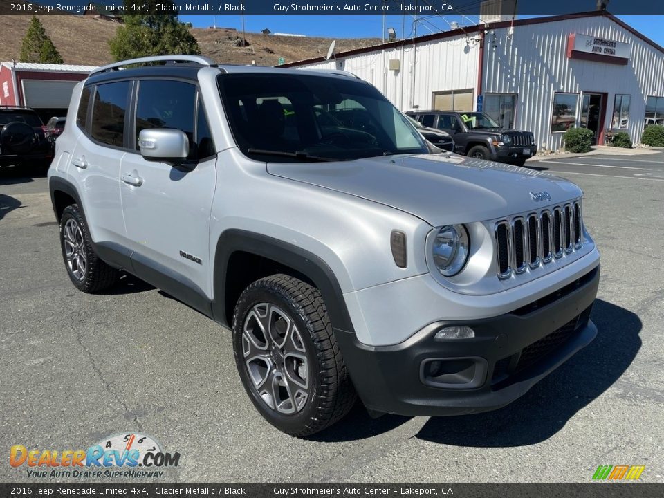 2016 Jeep Renegade Limited 4x4 Glacier Metallic / Black Photo #1