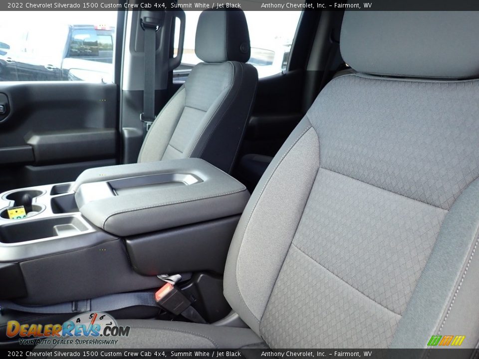 2022 Chevrolet Silverado 1500 Custom Crew Cab 4x4 Summit White / Jet Black Photo #10