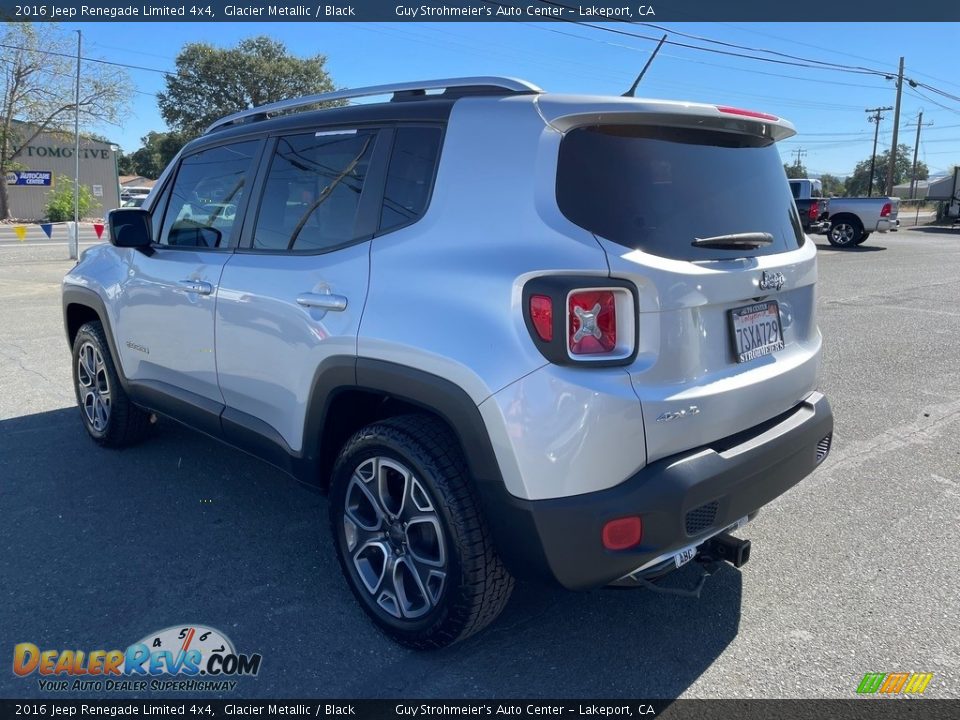 2016 Jeep Renegade Limited 4x4 Glacier Metallic / Black Photo #5