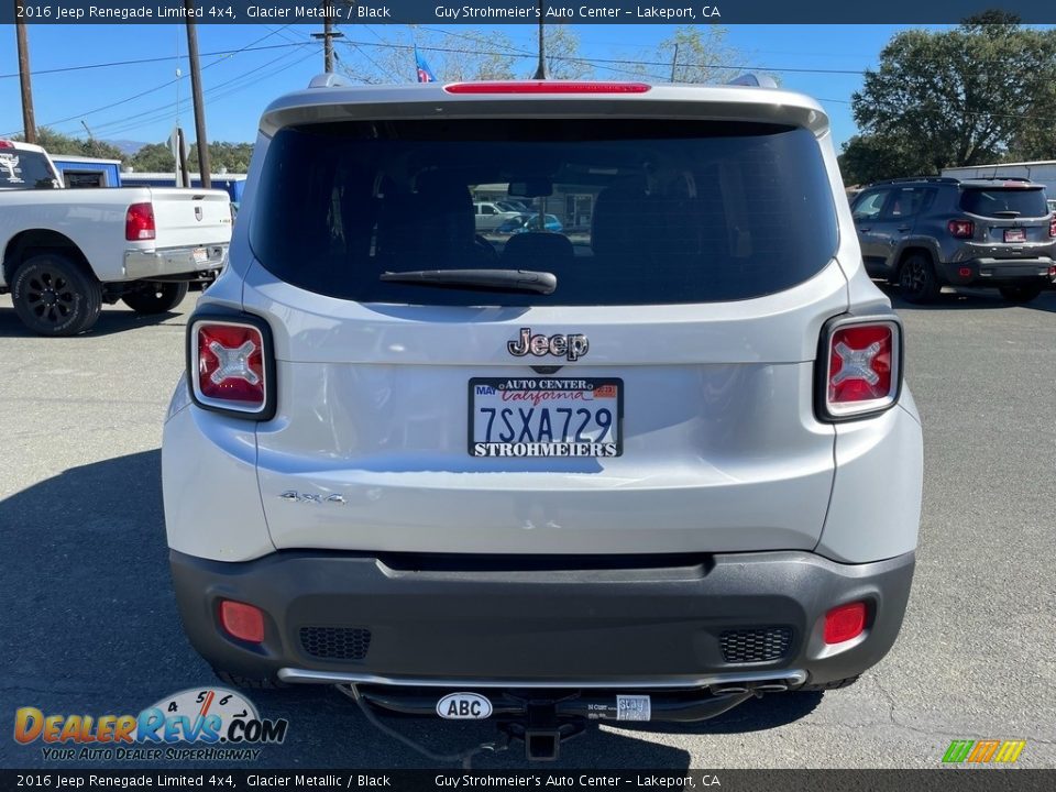 2016 Jeep Renegade Limited 4x4 Glacier Metallic / Black Photo #6