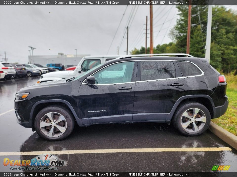 2019 Jeep Cherokee Limited 4x4 Diamond Black Crystal Pearl / Black/Ski Grey Photo #8