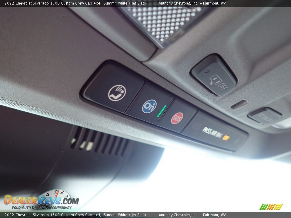2022 Chevrolet Silverado 1500 Custom Crew Cab 4x4 Summit White / Jet Black Photo #18