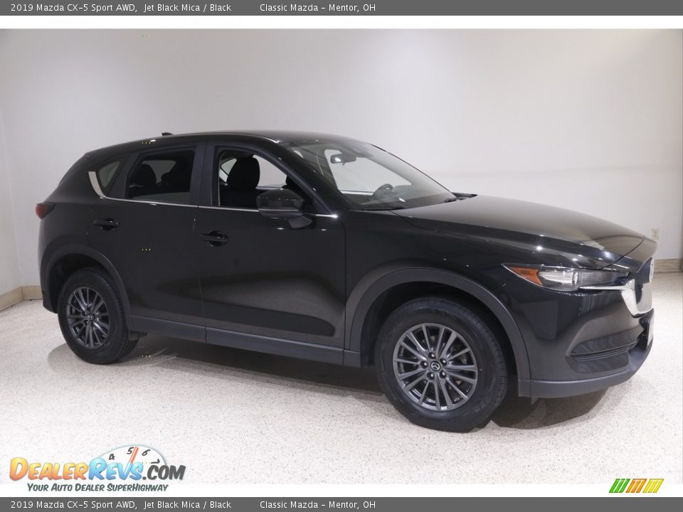 2019 Mazda CX-5 Sport AWD Jet Black Mica / Black Photo #1
