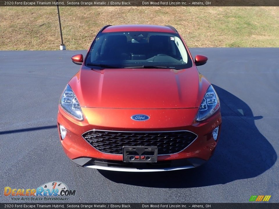 2020 Ford Escape Titanium Hybrid Sedona Orange Metallic / Ebony Black Photo #3