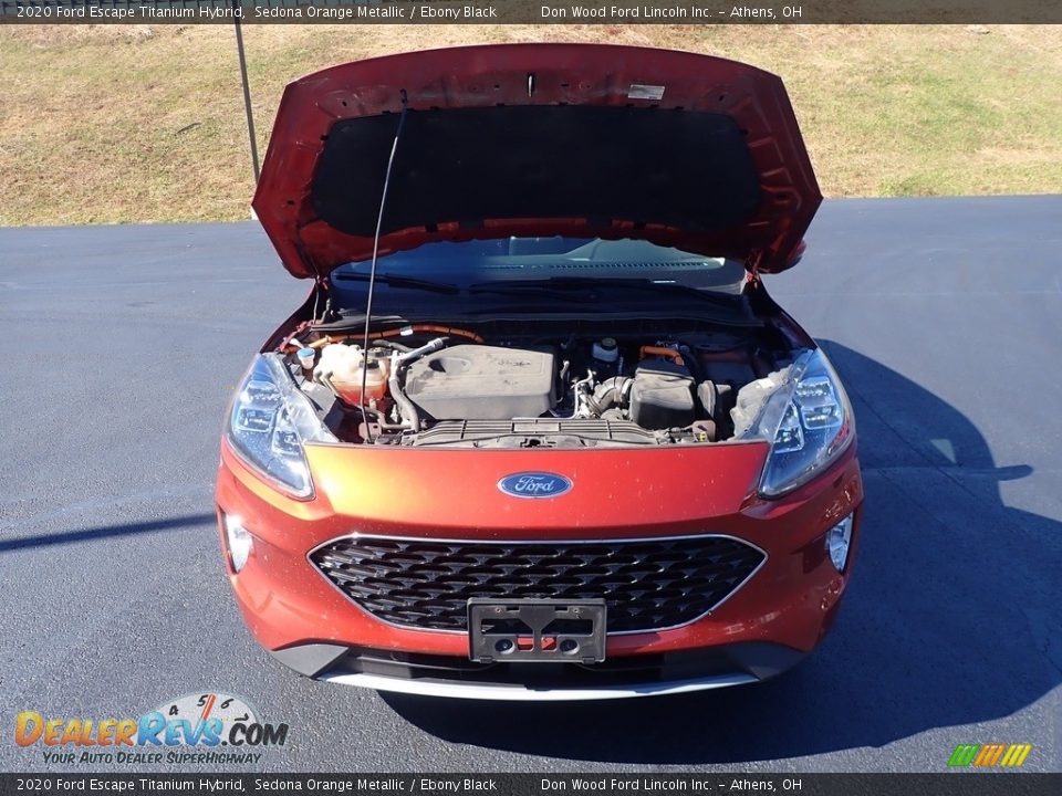 2020 Ford Escape Titanium Hybrid Sedona Orange Metallic / Ebony Black Photo #4