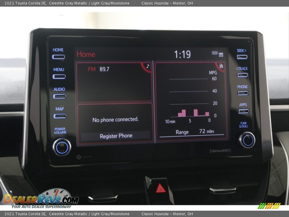 2021 Toyota Corolla SE Celestite Gray Metallic / Light Gray/Moonstone Photo #10