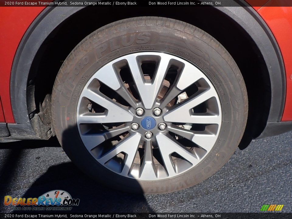 2020 Ford Escape Titanium Hybrid Sedona Orange Metallic / Ebony Black Photo #12