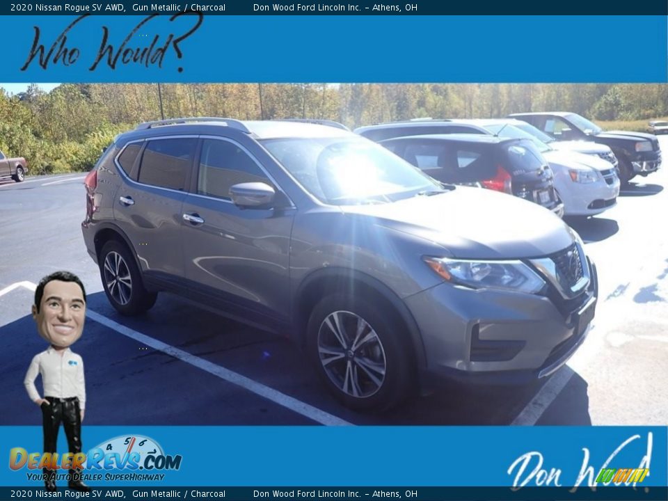 2020 Nissan Rogue SV AWD Gun Metallic / Charcoal Photo #1