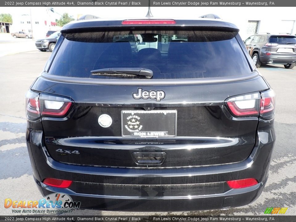 2022 Jeep Compass High Altitude 4x4 Diamond Black Crystal Pearl / Black Photo #4