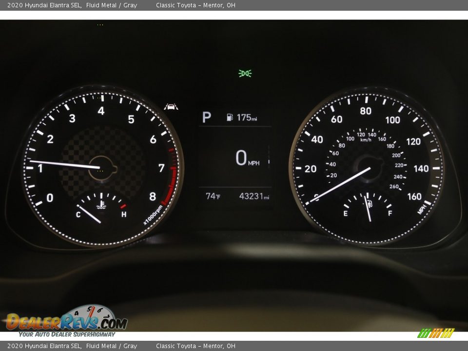 2020 Hyundai Elantra SEL Fluid Metal / Gray Photo #8