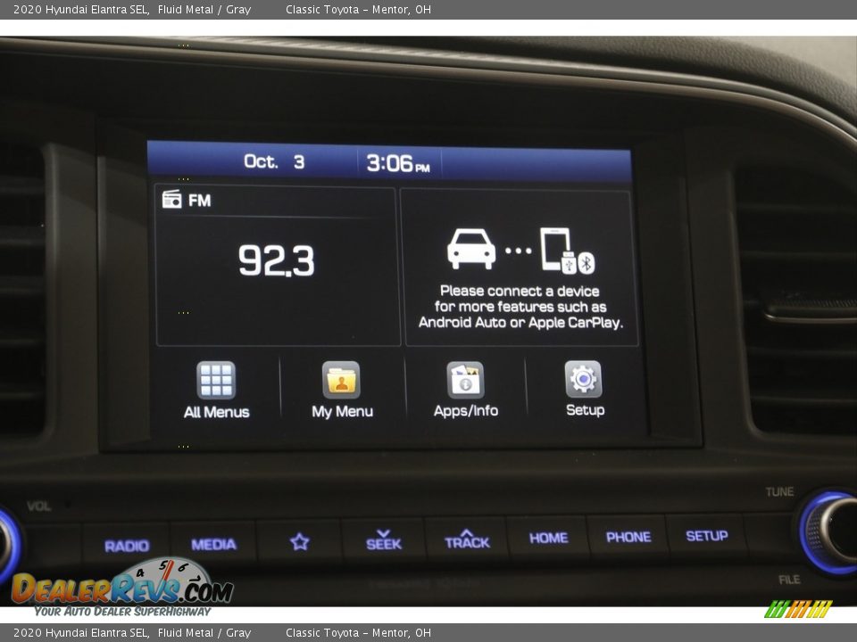 2020 Hyundai Elantra SEL Fluid Metal / Gray Photo #10