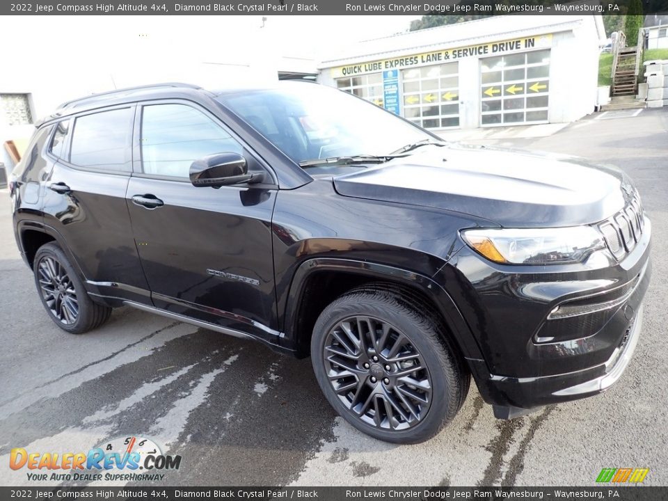 2022 Jeep Compass High Altitude 4x4 Diamond Black Crystal Pearl / Black Photo #8