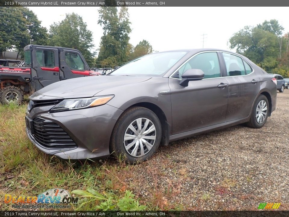 2019 Toyota Camry Hybrid LE Predawn Gray Mica / Ash Photo #6