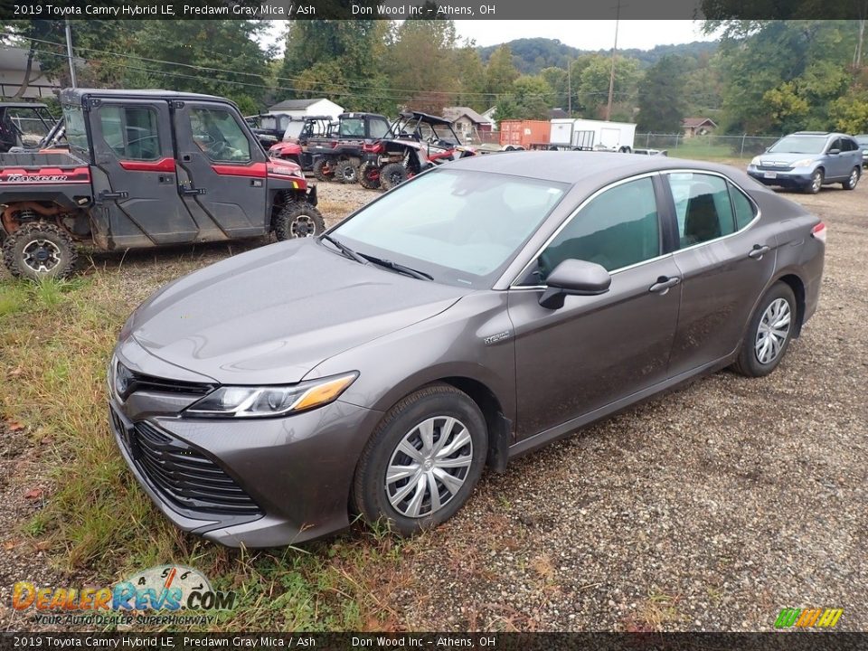 2019 Toyota Camry Hybrid LE Predawn Gray Mica / Ash Photo #7