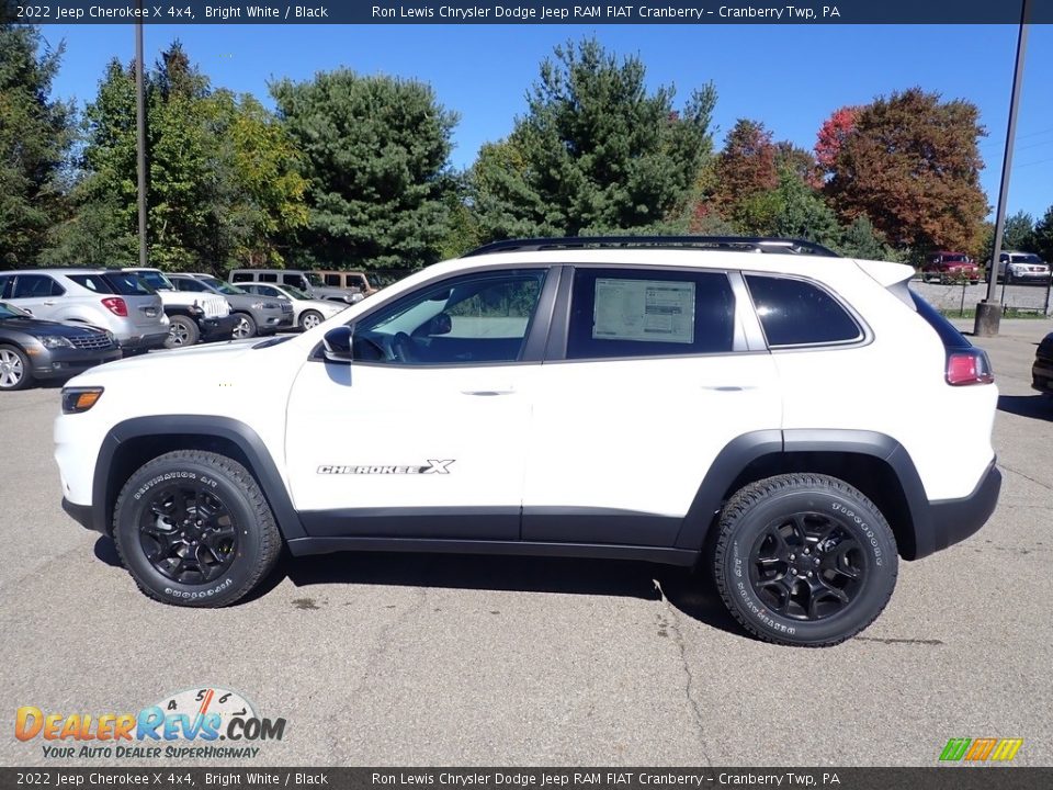 2022 Jeep Cherokee X 4x4 Bright White / Black Photo #2