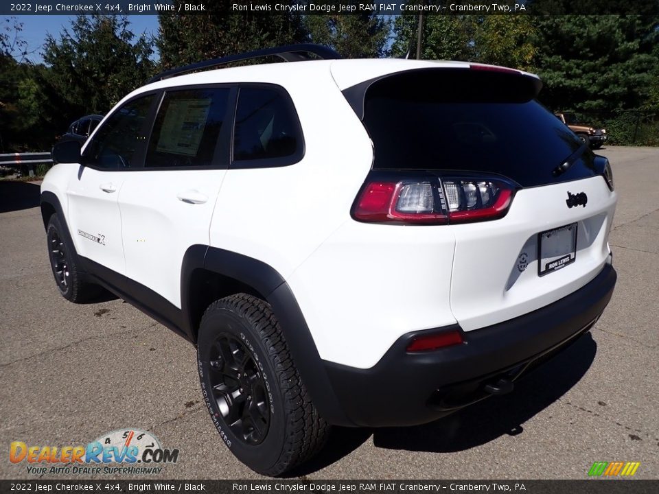 2022 Jeep Cherokee X 4x4 Bright White / Black Photo #3