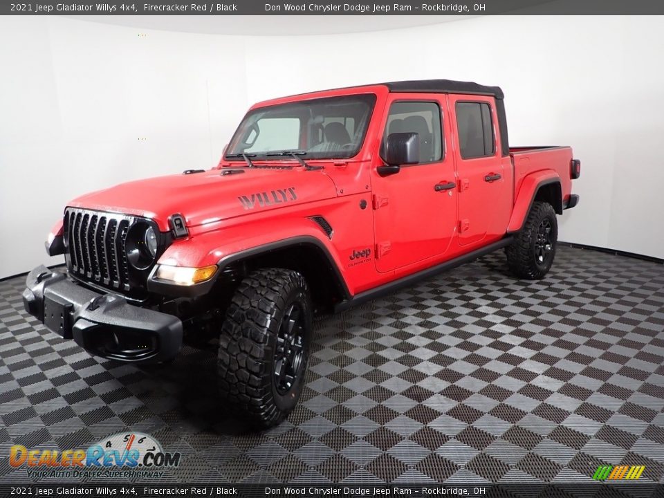 2021 Jeep Gladiator Willys 4x4 Firecracker Red / Black Photo #5