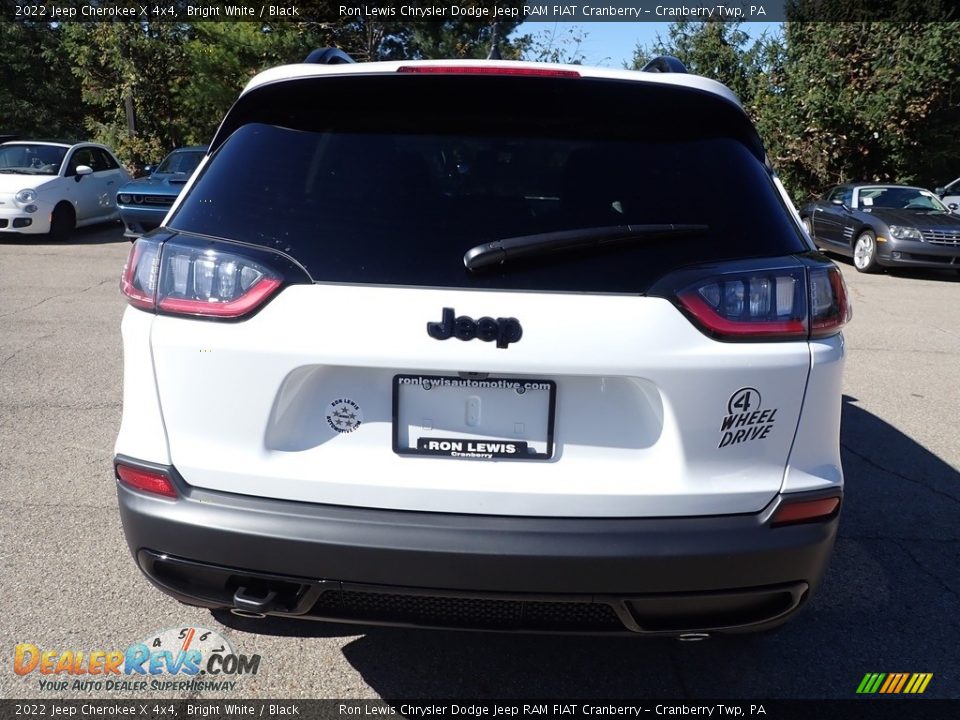 2022 Jeep Cherokee X 4x4 Bright White / Black Photo #4