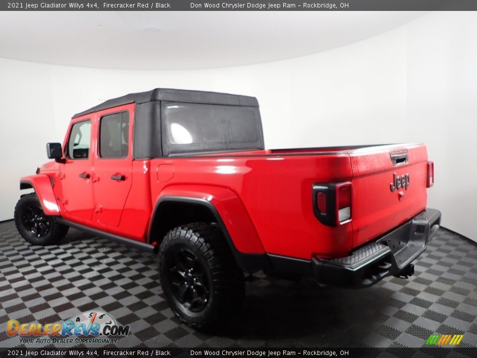 2021 Jeep Gladiator Willys 4x4 Firecracker Red / Black Photo #6