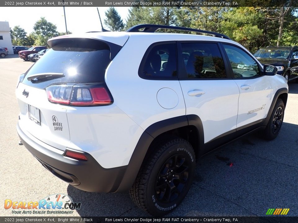 2022 Jeep Cherokee X 4x4 Bright White / Black Photo #5