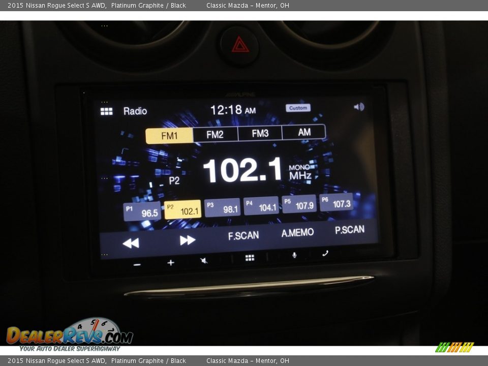 2015 Nissan Rogue Select S AWD Platinum Graphite / Black Photo #10